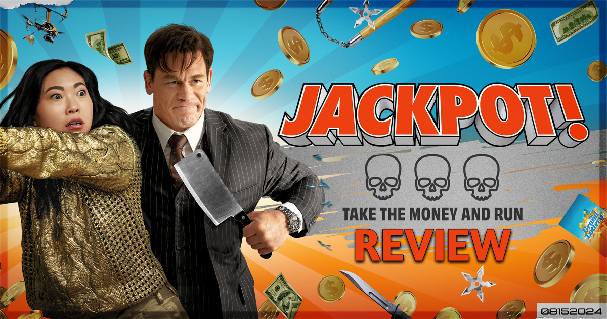 Characters planning a heist in a glamorous Las Vegas casino during the Jackpot! movie.